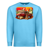 Ocean Blue mexican cinco de mayo truck Premium Sweatshirt - CowGirlArtShop