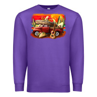 Purple mexican cinco de mayo truck Premium Sweatshirt - CowGirlArtShop
