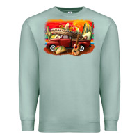 Seafoam mexican cinco de mayo truck Premium Sweatshirt - CowGirlArtShop