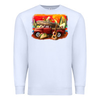 White mexican cinco de mayo truck Premium Sweatshirt - CowGirlArtShop