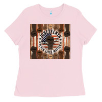 Bubblegum Pink black lives matter Ladies Tee - HRA Design Shop