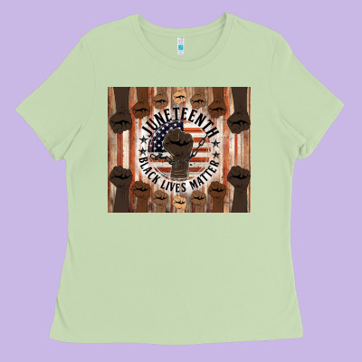 Black Lives Matter Ladies Tee Designed By Hra Design Shop