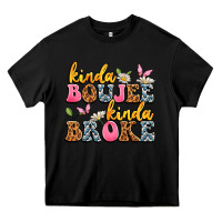 Black kinda boujee kinda broke Heavy Core Tee - JahusDesignShop