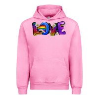 Fuchsia Pink Western Love LGBTQ+ Urban Hoodie - BundleAndBundleShop