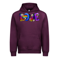 Mauve Wine Western Love LGBTQ+ Urban Hoodie - BundleAndBundleShop