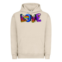 Pigment French Oak Western Love LGBTQ+ Urban Hoodie - BundleAndBundleShop