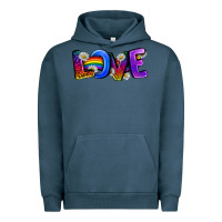 Pigment Midnight Navy Western Love LGBTQ+ Urban Hoodie - BundleAndBundleShop