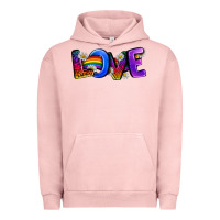 Pigment Salmon Western Love LGBTQ+ Urban Hoodie - BundleAndBundleShop