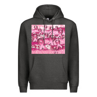 Charcoal Heather ribbon Premium Hoodie - CowGirlArtShop