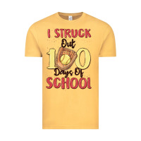 Vintage Mustard i struck out 100 days of school Vintage Tee - MaliasSmallBusiness