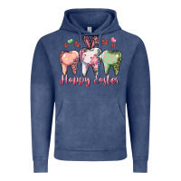 Vintage Denim Happy Easter Dental Vintage Hoodie - RanaPortraitStore