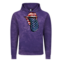 Cloud Purple America 4th Of July Tongue Vintage Hoodie - Jasminsmagicworld