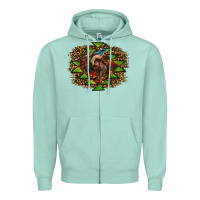 Seafoam christmas rodeo Zipper Hoodie - RanaPortraitStore