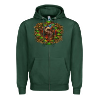 Sports Green christmas rodeo Zipper Hoodie - RanaPortraitStore