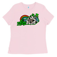 Bubblegum Pink kentucky yall Ladies Tee - CowhideDigitalArt