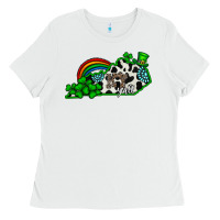 White kentucky yall Ladies Tee - CowhideDigitalArt