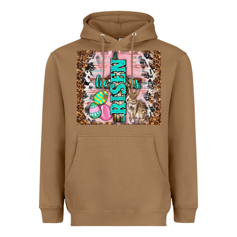 Western He Is Risen With Rabbit Heavyweight Hoodie by TumblerDesignByShophia | Teevron