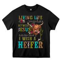 Black living life somewhere between jesus take the wheel Heavy Core Tee - JahusDesignShop