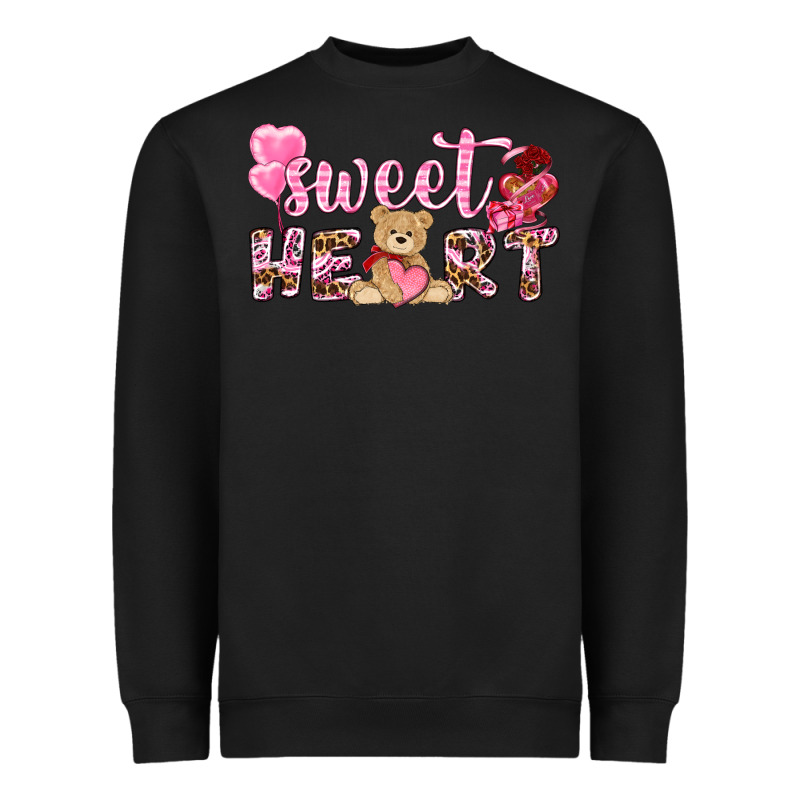 Sweetheart With Bear Heavyweight Sweatshirt by NancyCooperArtShop | Teevron