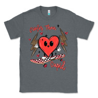 Charcoal Heather cooler than cupid Classic Tee - MaliasSmallBusiness