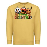 Antique Gold merry christmas Premium Sweatshirt - CowGirlArtShop