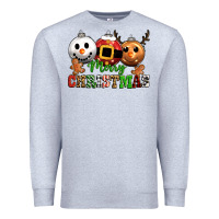 Heather Grey merry christmas Premium Sweatshirt - CowGirlArtShop