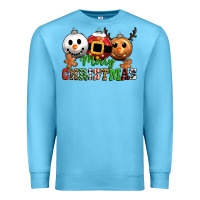 Ocean Blue merry christmas Premium Sweatshirt - CowGirlArtShop