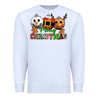 White merry christmas Premium Sweatshirt - CowGirlArtShop