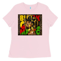 Bubblegum Pink black girl magic Ladies Tee - HRA Design Shop