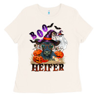 Bone Boo heifer black angus Ladies Tee - RanaPortraitStore