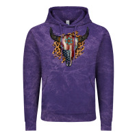 Cloud Purple American Bull Skull Vintage Hoodie - Jasminsmagicworld