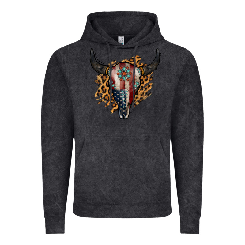 American Bull Skull Vintage Hoodie by Jasminsmagicworld | Teevron