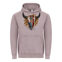 Vintage Zinc American Bull Skull Vintage Hoodie - Jasminsmagicworld