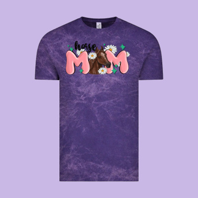 Horse Mom Vintage Tee Designed By Maliassmallbusiness