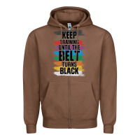 Chestnut Black Belt Martial Art Training Karate TaeKwonDo Zipper Hoodie - Bettercallsaul