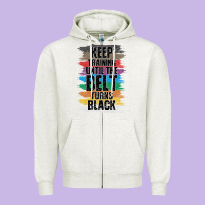 Black Belt Martial Art Training Karate Taekwondo Zipper Hoodie Designed By Bettercallsaul