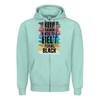 Seafoam Black Belt Martial Art Training Karate TaeKwonDo Zipper Hoodie - Bettercallsaul