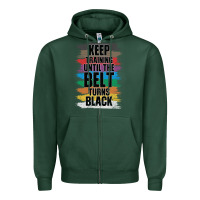 Sports Green Black Belt Martial Art Training Karate TaeKwonDo Zipper Hoodie - Bettercallsaul