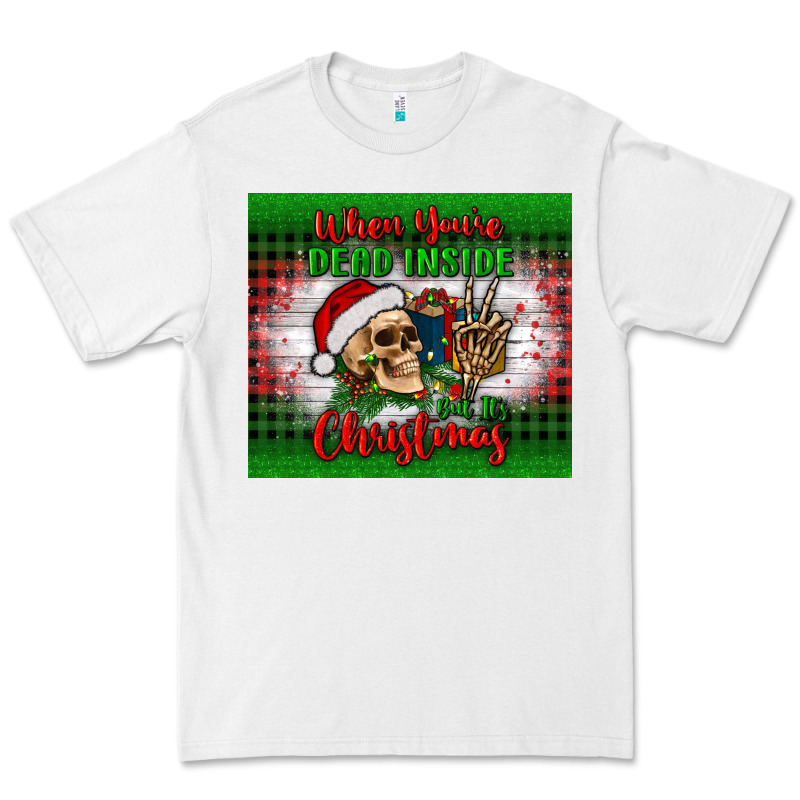 When You’re Dead Inside But It's Christmas Tumbler Premium Tee by BundleAndBundleShop | Teevron