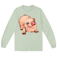 Matcha pig Long Sleeve Tee - MaliasSmallBusiness