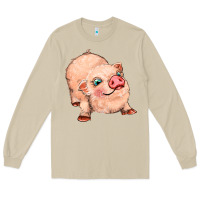 Mushroom pig Long Sleeve Tee - MaliasSmallBusiness
