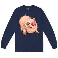 Navy pig Long Sleeve Tee - MaliasSmallBusiness