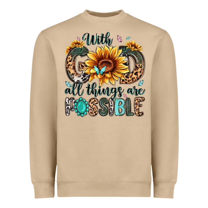 With God All Things Are Possible Malias Heavyweight Sweatshirt by MaliasSmallBusiness | Teevron