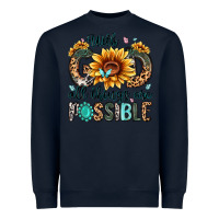 Navy with god all things are possible malias Heavyweight Sweatshirt - MaliasSmallBusiness