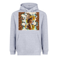 Heather Grey horses with sunflowers Heavyweight Hoodie - TumblerDesignByShophia