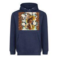 Navy horses with sunflowers Heavyweight Hoodie - TumblerDesignByShophia