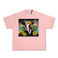 Salmon cow cactus and sunflower Urban Heavy Tee - AdoDesignShop