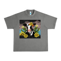 Tornado cow cactus and sunflower Urban Heavy Tee - AdoDesignShop