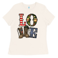 Bone loce army Ladies Tee - CowhideDigitalArt
