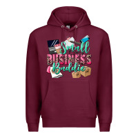 Burgundy small business baddie Premium Hoodie - CowGirlArtShop